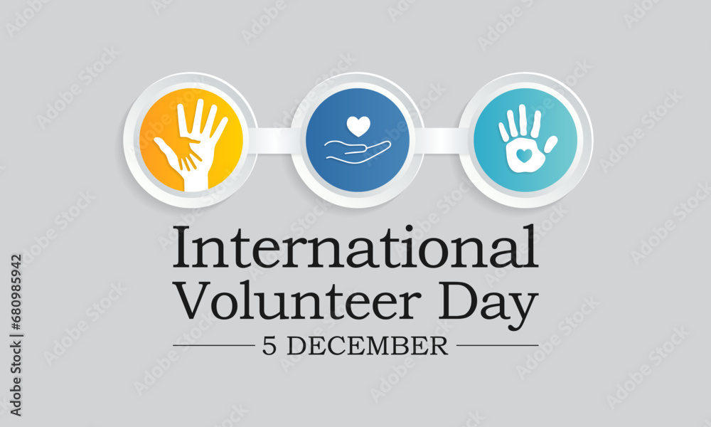 Volunteer day (IVD) is observed every year on December 5, to promote volunteering and recognize their contributions to the achievement of the Sustainable Development Goals. Vector art Volunteer day (IVD) is observed every year on December 5, to promote volunteering and recognize their contributions to the achievement of the Sustainable Development Goals. Vector art