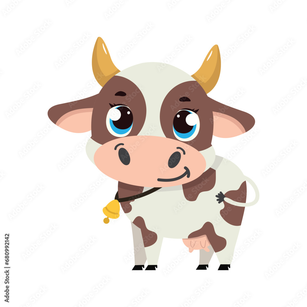 Cartoon happy cow animal vector Cartoon happy cow animal vector