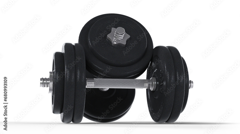 Dumbbell pair on transparent background Dumbbell pair on transparent background