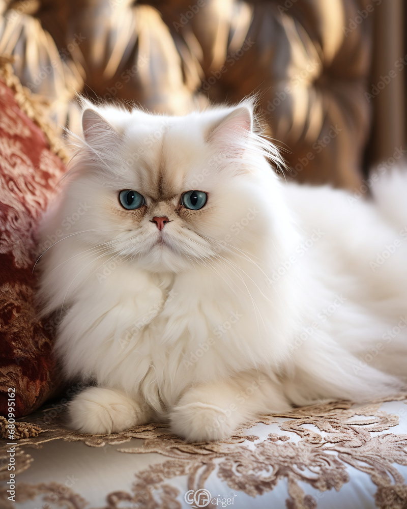 A Dignified Persian Cat Captured in an Elegant Pet Photography