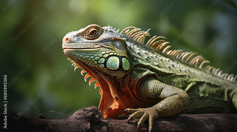 A Brave Iguana Captured in a wildlife-inspired Photograph