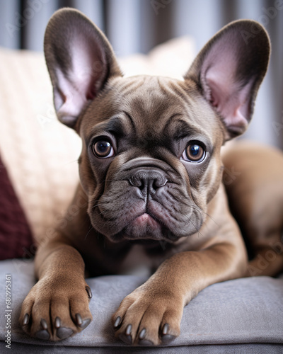 A Contented French Bulldog Captured in a Lifestyle Pet Photograph © Rohit