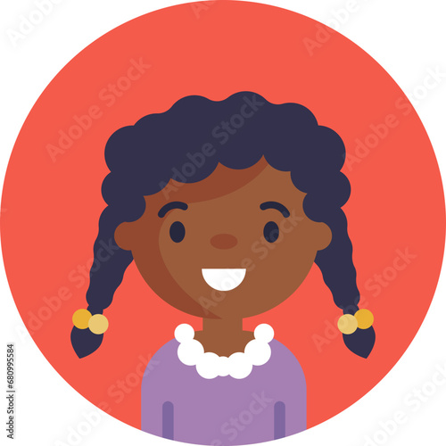 Spread positivity and joy in your designs with this cheerful girl icon. Use it for greeting cards, social media posts, or children's book illustrations.