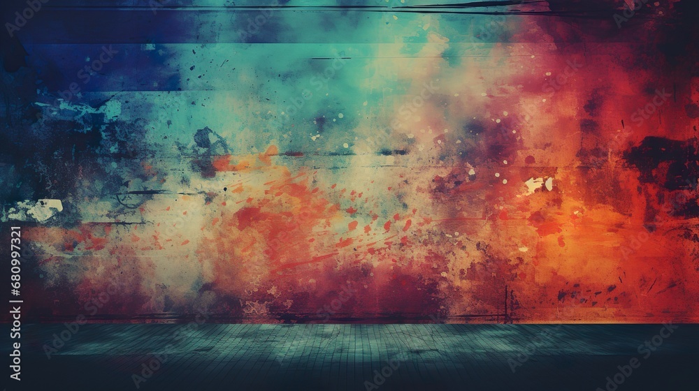 custom made wallpaper toronto digitalAbstract Geometric Pattern Artwork. Retro colors vintage background.
