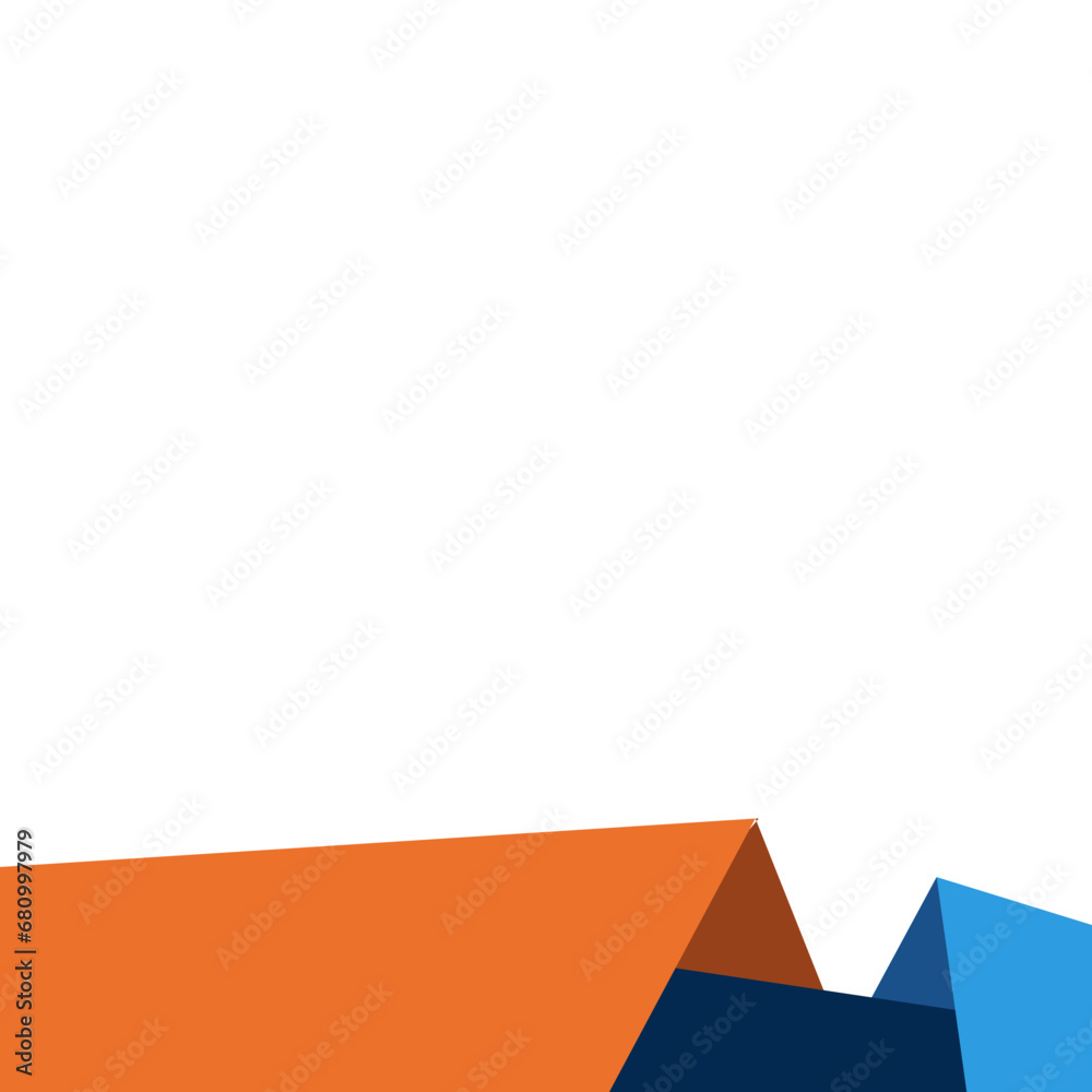 Geometric Fold Paper Footer Geometric Fold Paper Footer