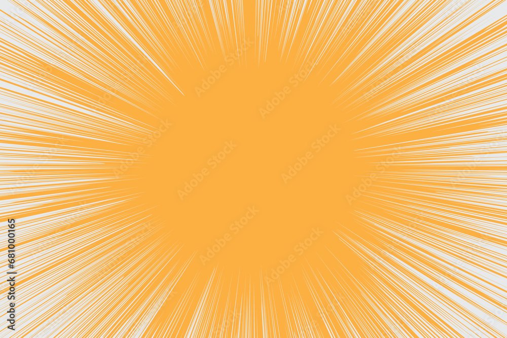 Fototapeta premium Comic book action lines. abstract comic background 