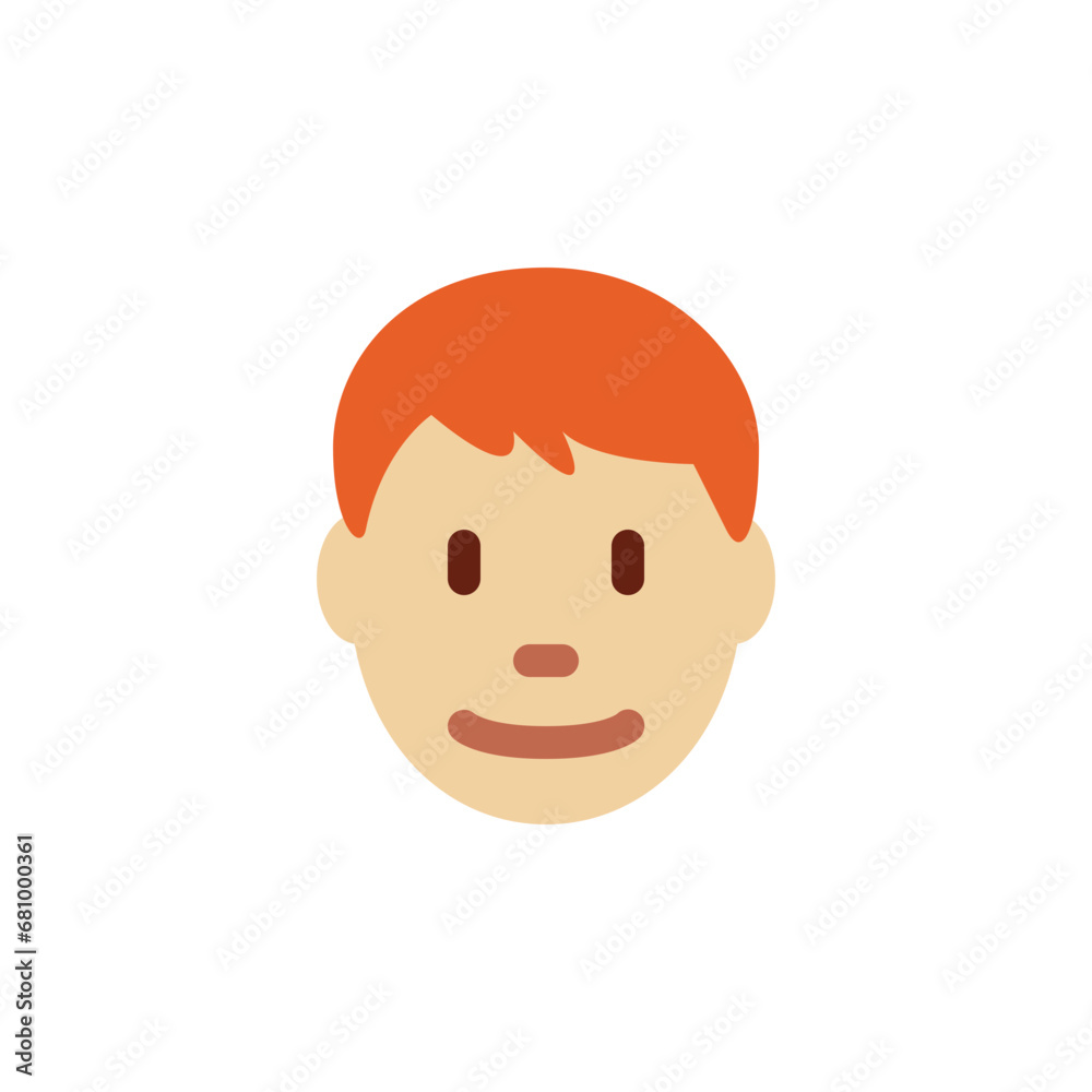 Man: Medium Skin Tone, Red Hair 