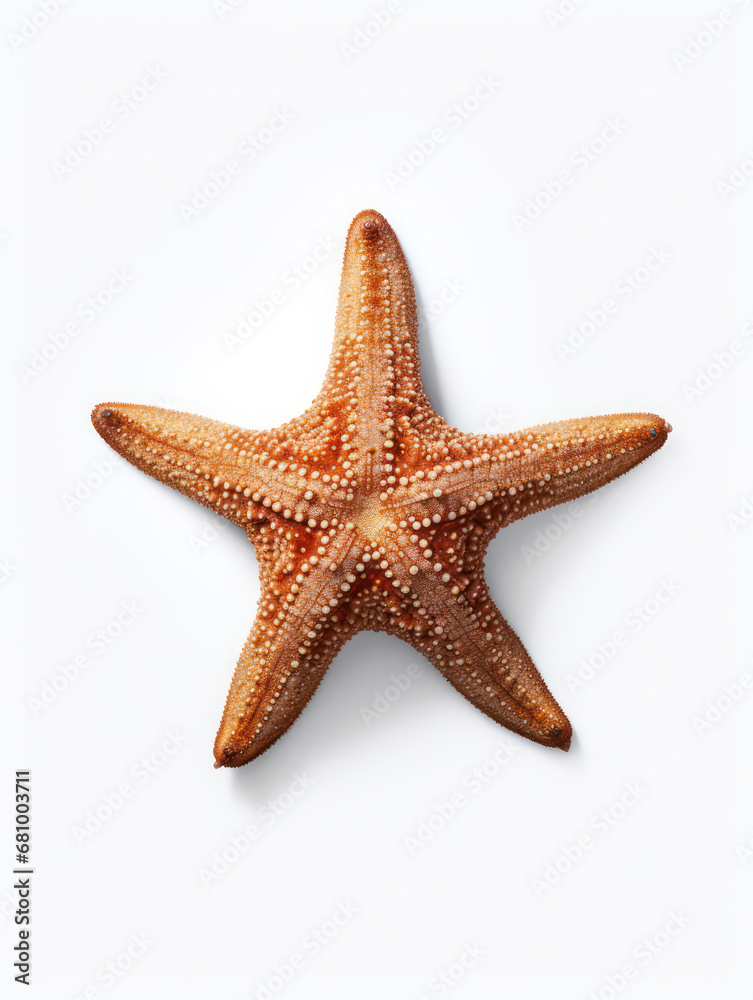 Starfish Studio Shot Isolated on Clear White Background, Generative AI Starfish Studio Shot Isolated on Clear White Background, Generative AI