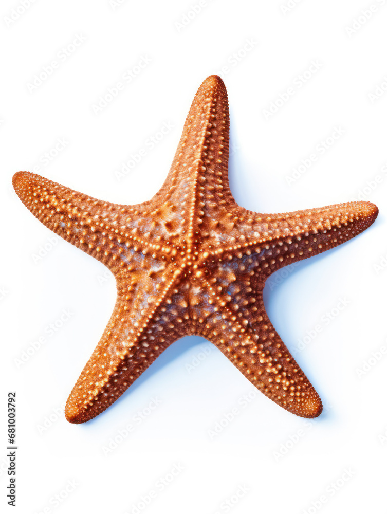 Starfish Studio Shot Isolated on Clear White Background, Generative AI Starfish Studio Shot Isolated on Clear White Background, Generative AI
