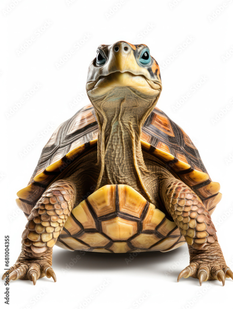 Naklejka premium Turtle Studio Shot Isolated on Clear White Background, Generative AI
