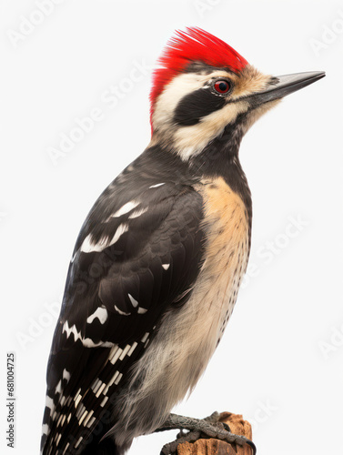 Woodpecker Studio Shot Isolated on Clear White Background  Generative AI