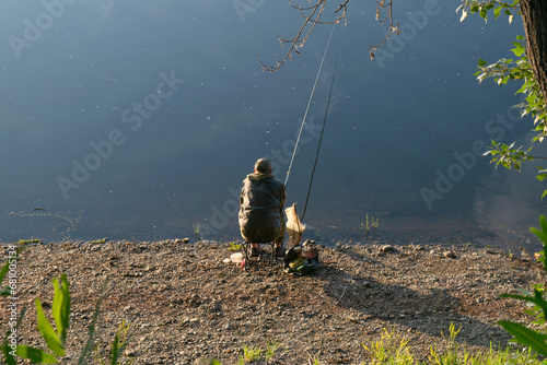 fisherman on the river