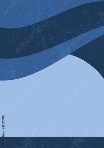 Abstract background blue layout sticker