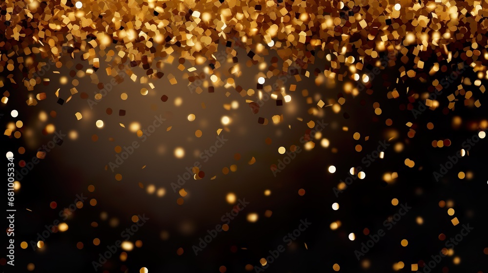 Golden Confetti transparent. Holiday Decorative Element. Falling shiny confetti glitters in gold color. Golden Confetti transparent. Holiday Decorative Element. Falling shiny confetti glitters in gold color.