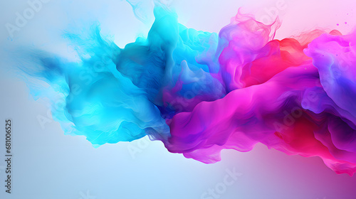 abstract watercolor background with red and blue splashes