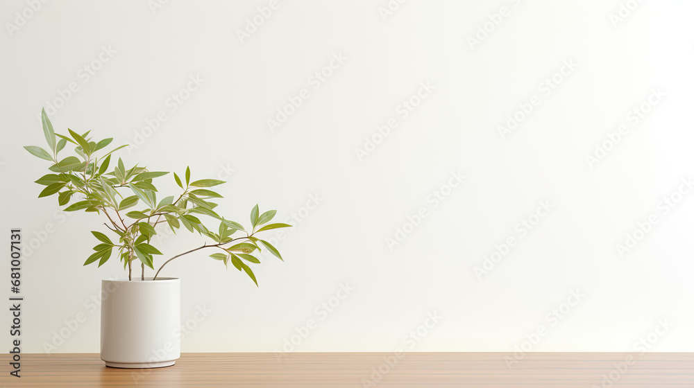 Minimalistic vase with florals, copy space Minimalistic vase with florals, copy space