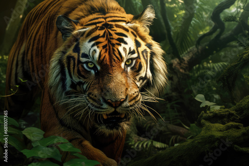 Beautiful tiger in the jungle. Panthera tigris  © Kitta