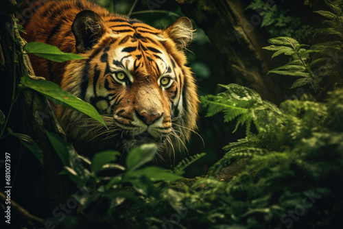Beautiful tiger in the jungle. Panthera tigris  © Kitta