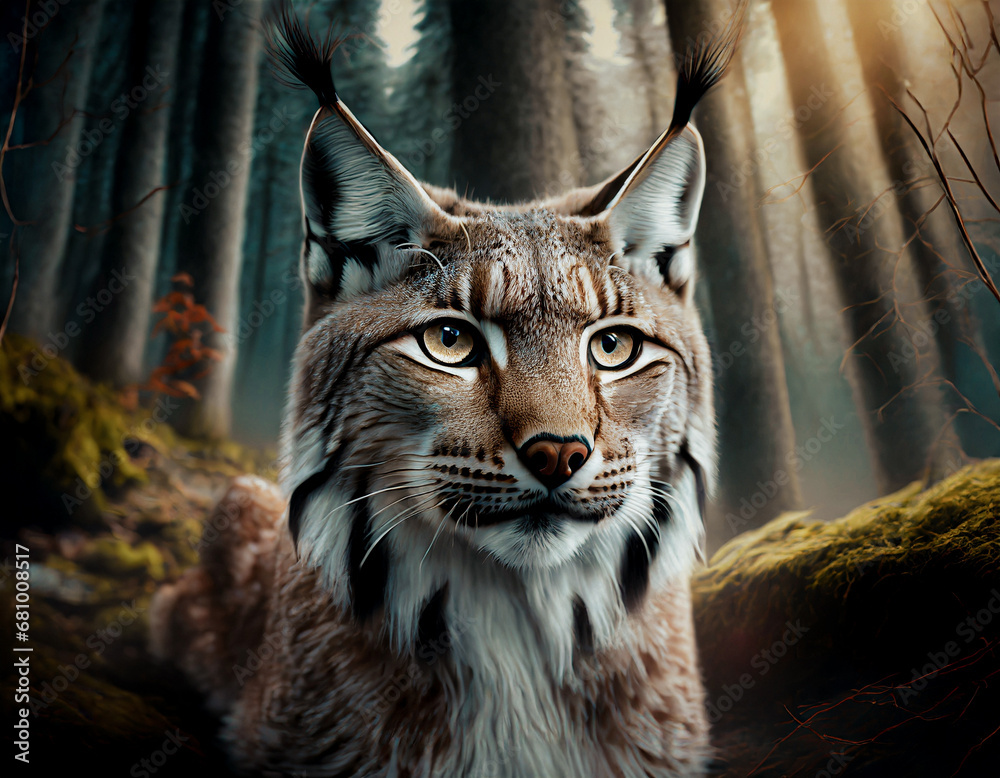 portrait of a lynx portrait of a lynx