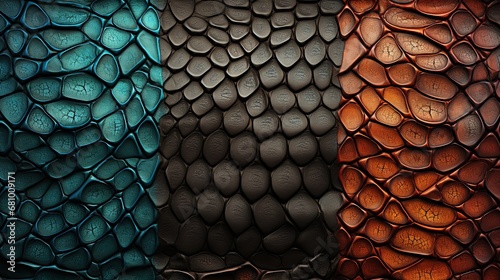 illustration of alligator skin tiles texture