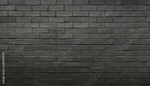 black brick wall panoramic background