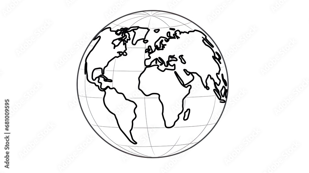 School globe illustration geography map model School globe illustration geography map model