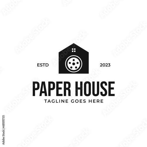 Film House Logo Design Concept Vector Illustration Symbol Icon