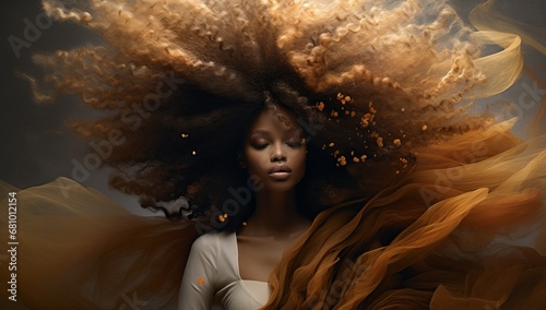 A Woman Embracing the Wind With Her Flowing Hair