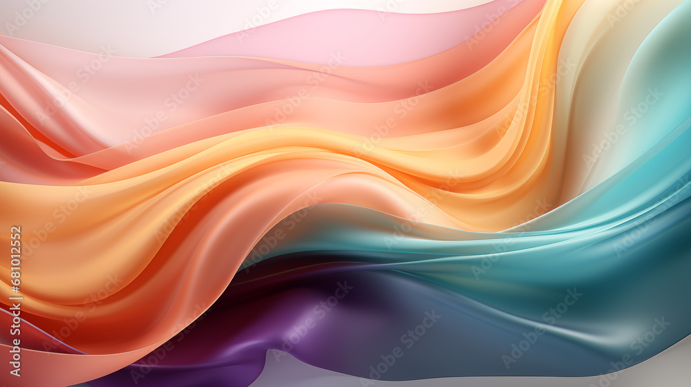 Obraz premium soft beautiful abstract waves