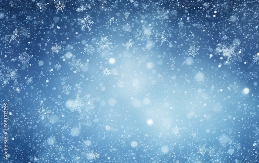 Abstract winter background with snowflakes Christmas