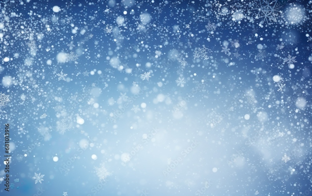 Abstract winter background with snowflakes Christmas