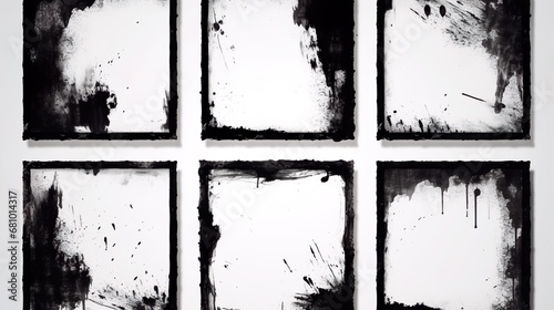 Wallpaper Mural Black paint backgrounds and splatters Torontodigital.ca