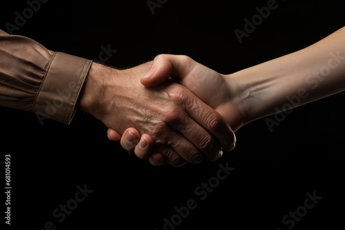 A Firm Handshake Sealing a Deal