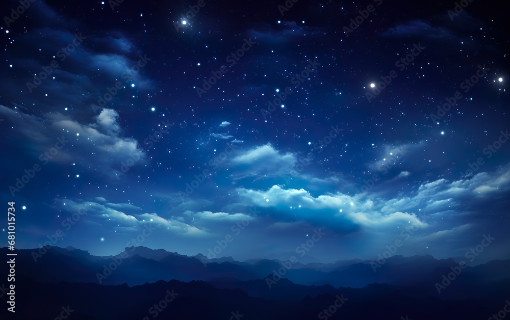 Fototapeta premium Beautiful background nightly sky