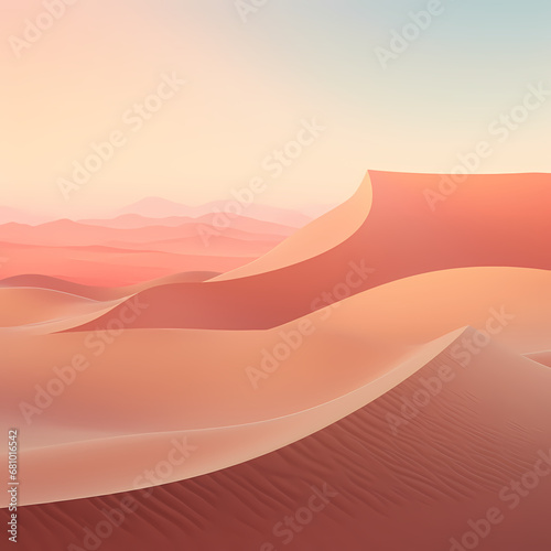 a soft gradient depicting a desert mirage