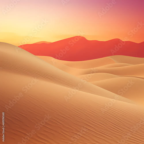 a soft gradient depicting a desert mirage
