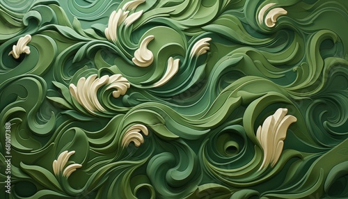 Dynamic Waves: A Captivating Abstract Artwork