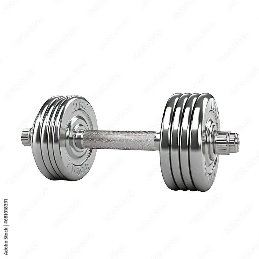 Naklejka premium dumbbell isolated on white background