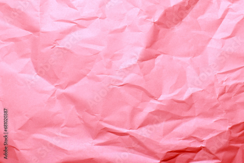 crumpled pink paper