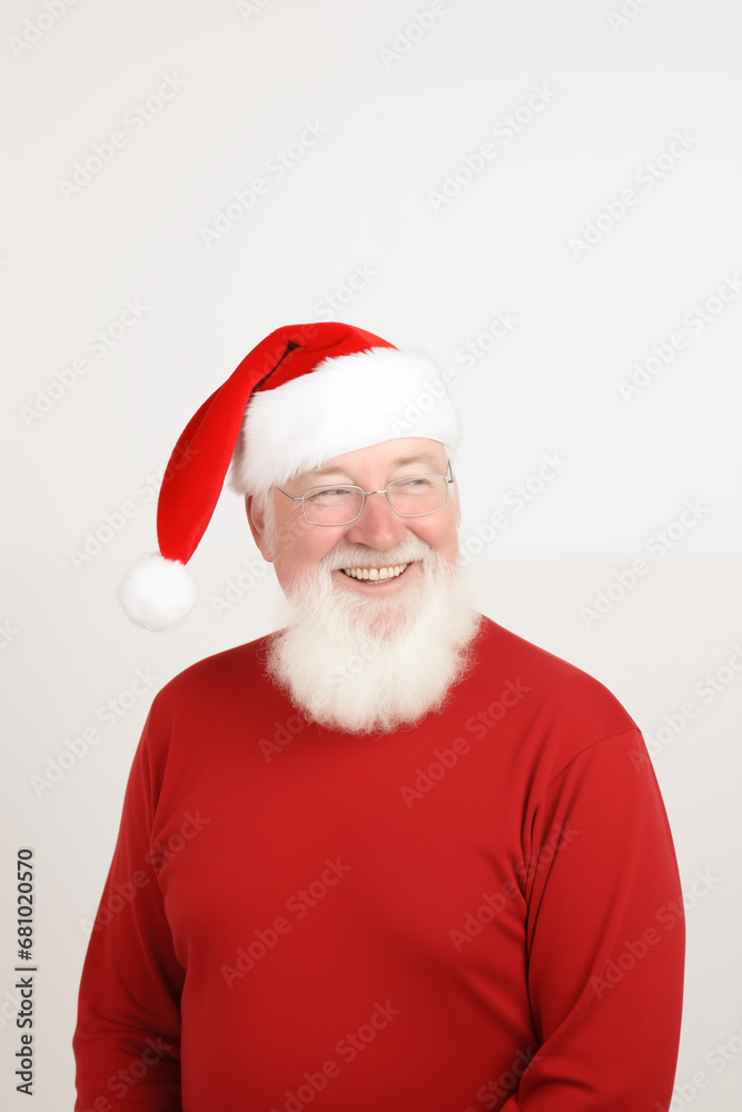 Man with white beard dressed as Santa Man with white beard dressed as Santa