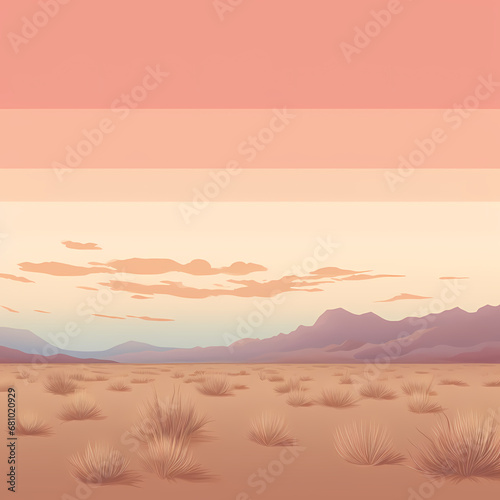 soft hues capturing the colors of a desert sunset