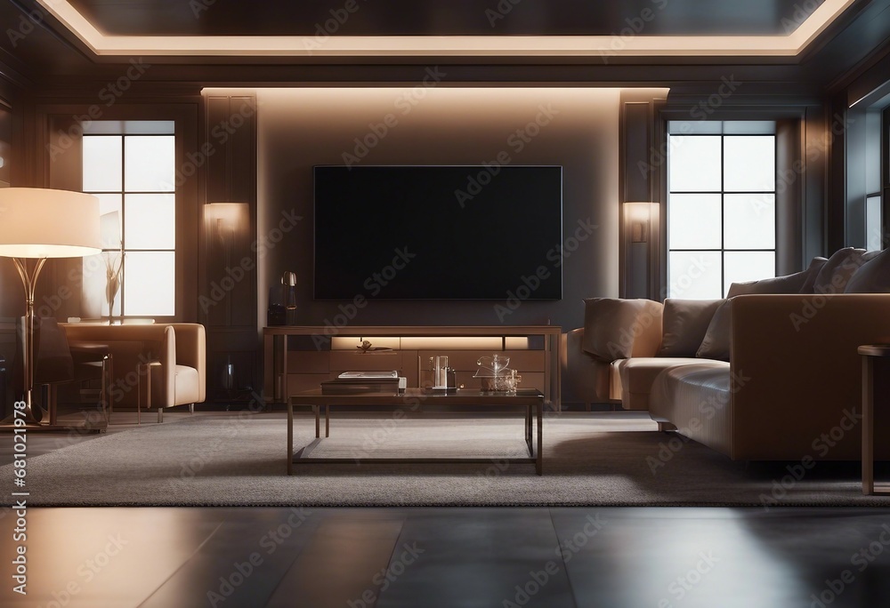 Interior background 3d render Interior background 3d render