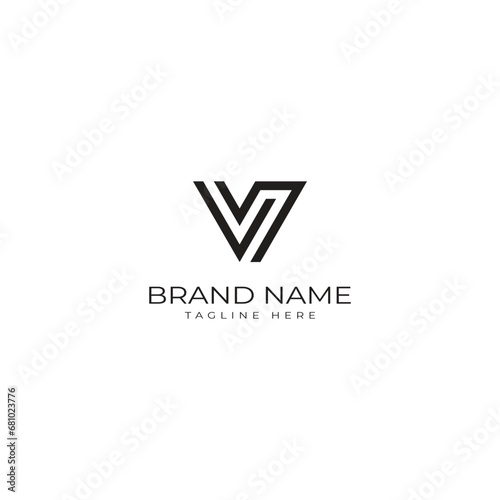 Free Download V Letter Abstract Logo template - GFXLoad