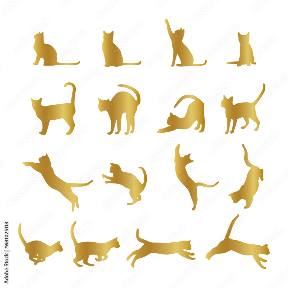 golden set of cats golden set of cats