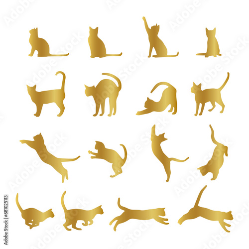 golden set of cats