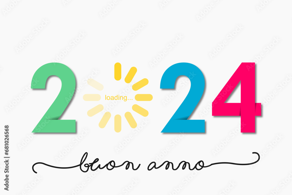 felice anno nuovo - buon anno 2024 felice anno nuovo - buon anno 2024