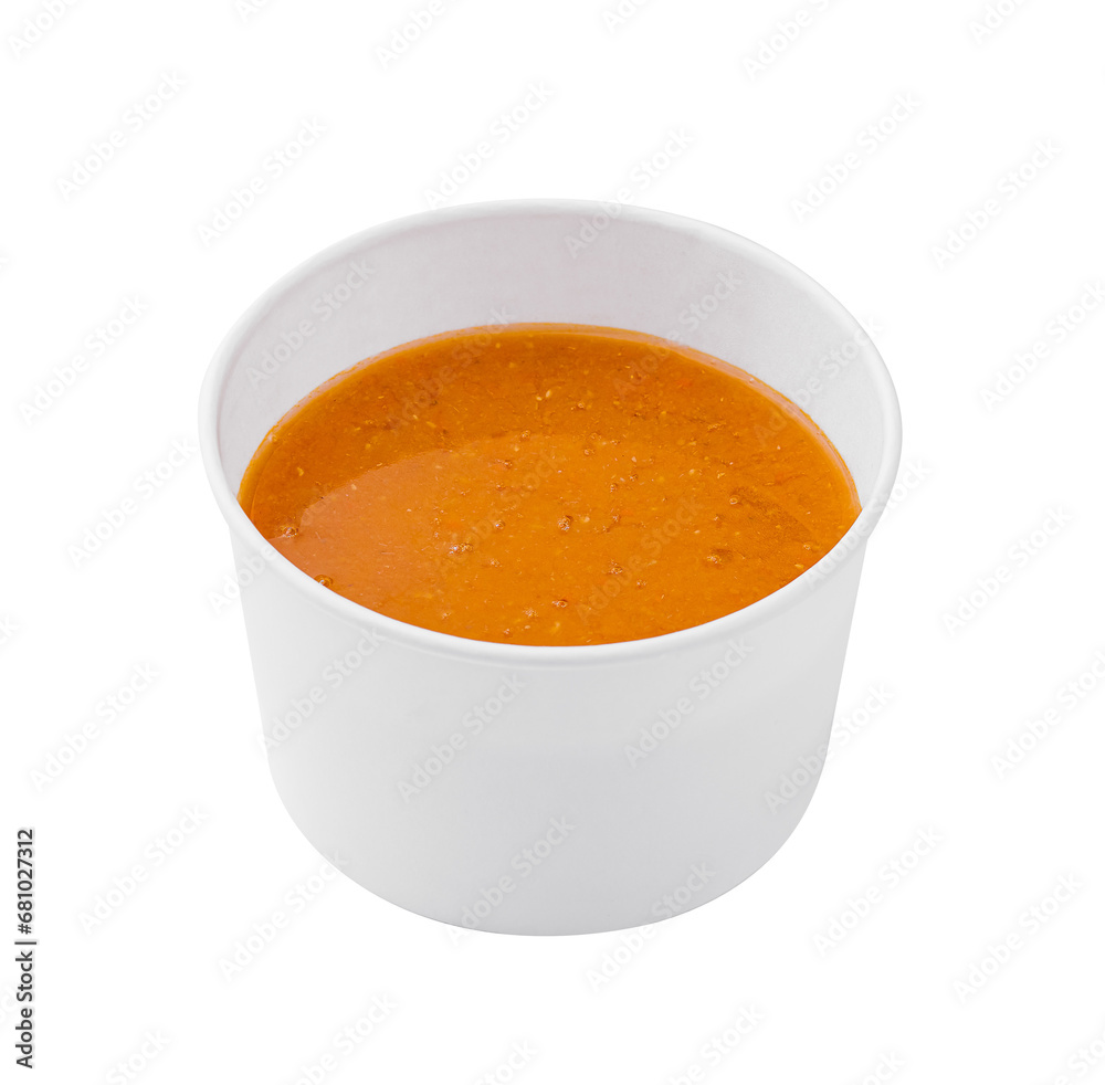 pumpkin cream soup isolated on white pumpkin cream soup isolated on white