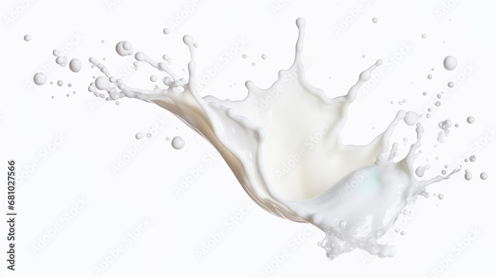 Milk splash isolated on transparent or white background Milk splash isolated on transparent or white background
