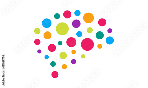 Brain Logo design vector