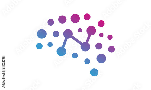 Brain Logo design vector